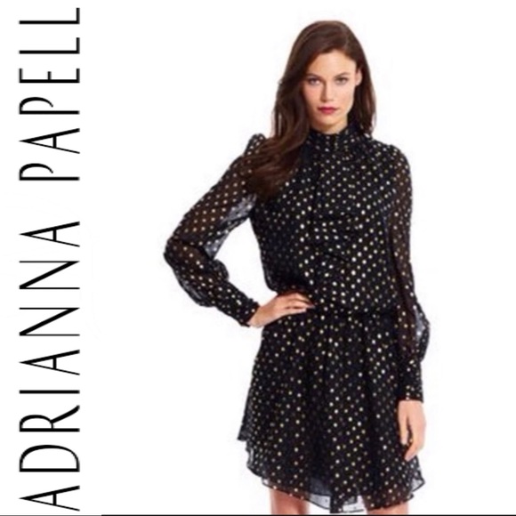 Adrianna Papell Dresses & Skirts - Adrianna Pappell Dress size 6P Black/Gold